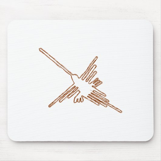 Nazca Lines Hummingbird Sketch Mousepad (Vorne)