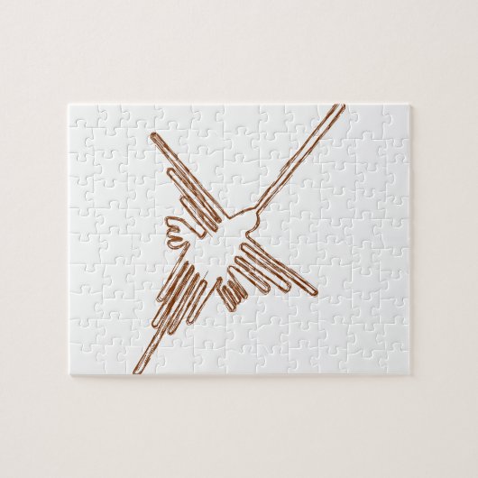Nazca Lines Hummingbird Sketch Puzzle (Horizontal)