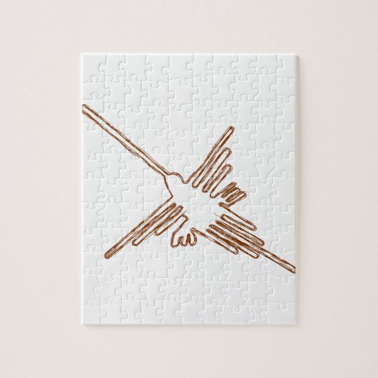 Nazca Lines Hummingbird Sketch Puzzle (Vertikal)