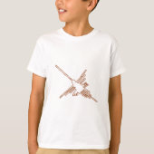 Nazca Lines Hummingbird Sketch T-Shirt (Vorderseite)