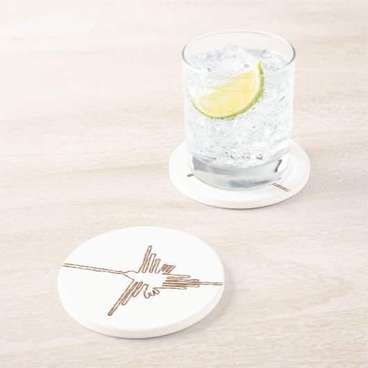 Nazca Lines Hummingbird Sketch Untersetzer (Seite)