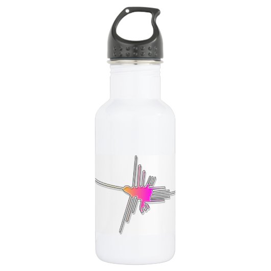 Nazca Lines Hummingbird Trinkflasche (Vorderseite)