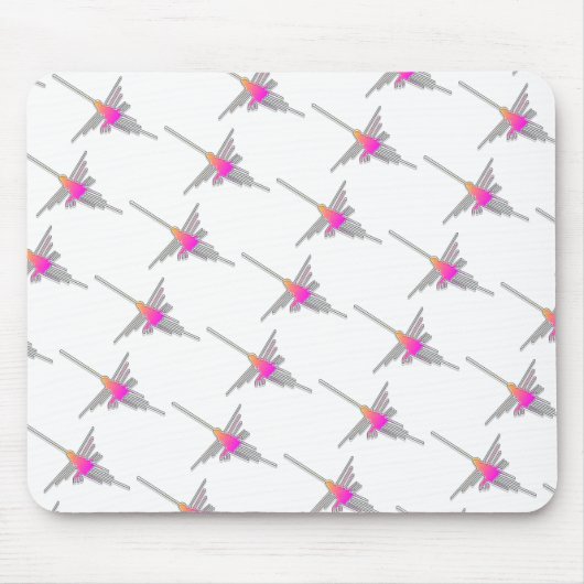 Nazca Lines Hummingbirds - geteerte Version Mousepad (Vorne)