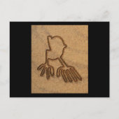 NAZCA LINES MANOS HANDS NAZCA LINES ART Geoglyphen Postkarte (Vorderseite)