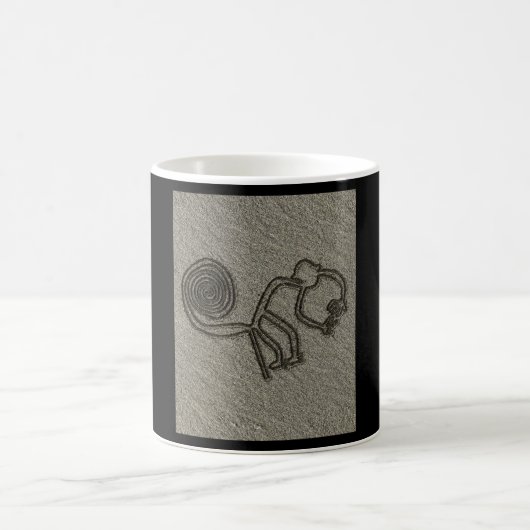 NAZCA LINES MONKEY NAZCA LINES ART Geoglyphen Kaffeetasse (Mittel)
