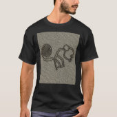 NAZCA LINES MONKEY NAZCA LINES ART Geoglyphen T-Shirt (Vorderseite)