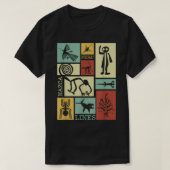 Nazca Lines - Peru Geoglyph Affenastronaut Spide T-Shirt (Design vorne)