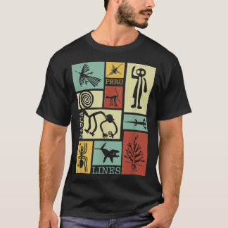 Nazca Lines - Peru Geoglyph Affenastronaut Spide T-Shirt