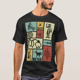 Nazca Lines - Peruanische Geoglyphen - Retro Box A T-Shirt