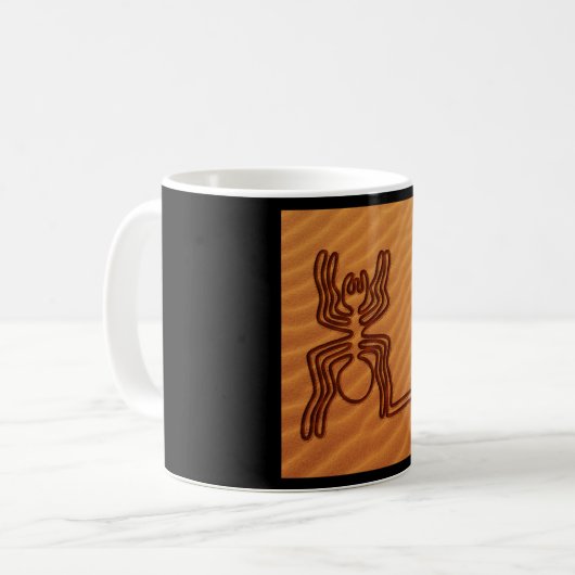NAZCA LINES SPIDER NAZCA LINIEN ART Geoglyphen Kaffeetasse (Vorderseite Links)
