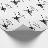Nazca Peru Hummingbird mit geschwungenem Text Geschenkpapier (Ecke)