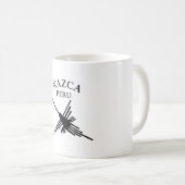 Nazca Peru Hummingbird mit geschwungenem Text Kaffeetasse (VorderseiteRechts)