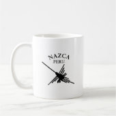 Nazca Peru Hummingbird mit geschwungenem Text Kaffeetasse (Links)