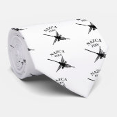 Nazca Peru Hummingbird mit geschwungenem Text Krawatte (Gerollt)