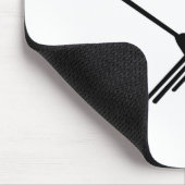 Nazca Peru Hummingbird mit geschwungenem Text Mousepad (Ecke)