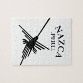 Nazca Peru Hummingbird mit geschwungenem Text Puzzle (Horizontal)