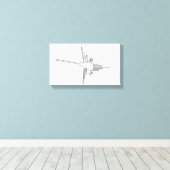 Nazca Peru Vogel altertümliche Geoglyph Symbol Mys Leinwanddruck (Insitu (Holzboden))