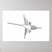 Nazca Peru Vogel altertümliche Geoglyph Symbol Mys Poster (Vorne)