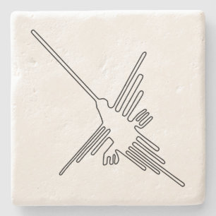Nazca Peru Vogel altertümliche Geoglyph Symbol Mys Steinuntersetzer