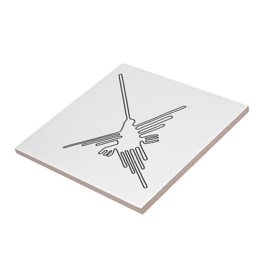 Nazca Peru Vogel altes geoglyph Symbol-Geheimnisen Fliese (Seite)