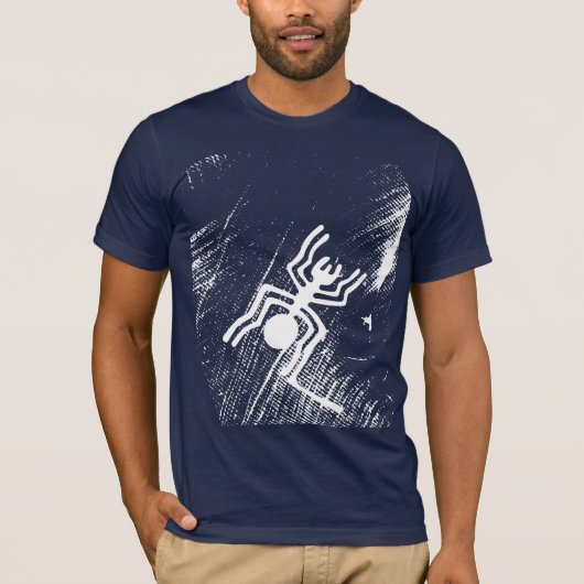 Nazca Spider Lines Ancient White Spider T-Shirt (Vorderseite)