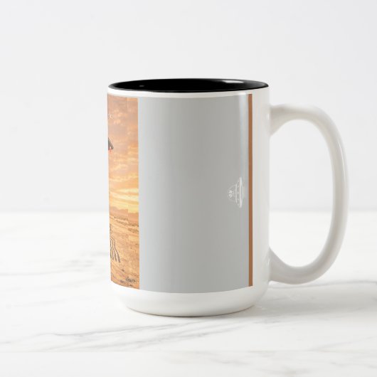 Nazca Spider Zweifarbige Tasse (Rechts)