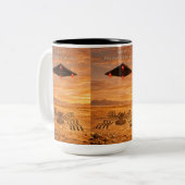 Nazca Spider Zweifarbige Tasse (Vorderseite Links)