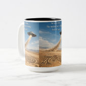 Nazca The monkey Zweifarbige Tasse (Vorderseite Links)