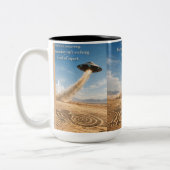Nazca The monkey Zweifarbige Tasse (Links)