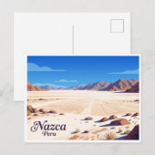 Nazca-Wüste Peru Postkarte (Vorne/Hinten)