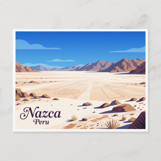 Nazca-Wüste Peru Postkarte (Vorderseite)