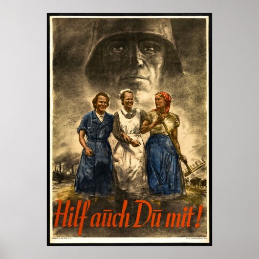 NAZI KRIEG PROPAGANDA POSTER (Vorne)