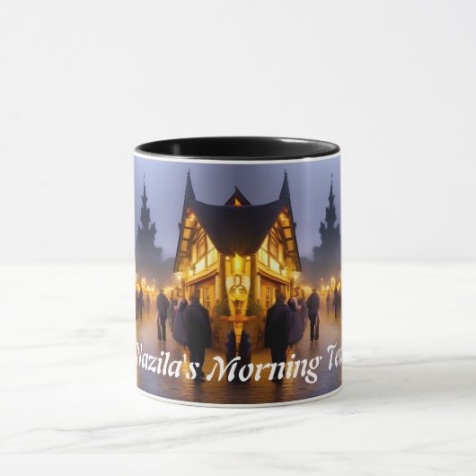 Nazilas Morgentee Personalisiert anpassbar Tasse (Zentrum)