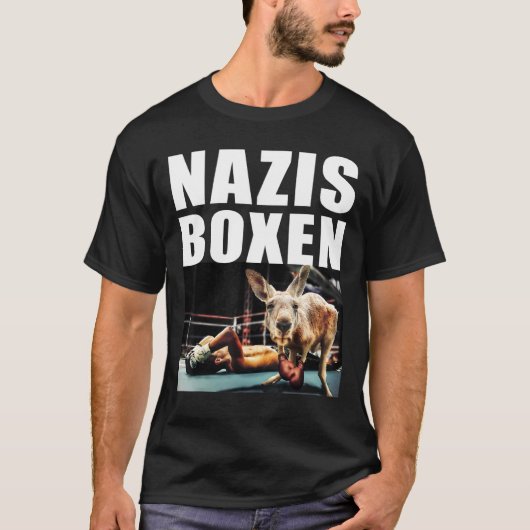 Nazis boxen Demo gegen Recht und Gewalt mit  T-Shirt (Vorderseite)