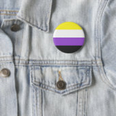 NB Flag für nicht binäre Pride Button (Beispiel)