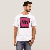 Nb - Neues Bedford Massachusetts Chemistry Symbol T-Shirt (Vorne ganz)