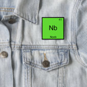 Nb: Noob Chemistry Element Symbol Funny Newbie Button (Beispiel)