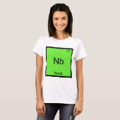 Nb: Noob Chemistry Element Symbol Funny Newbie T-Shirt (Vorne ganz)