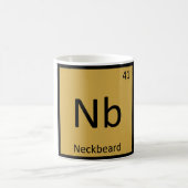 Nb - Periodische Tabelle der Neckbeard Meme Chemis Kaffeetasse (Mittel)