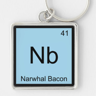 Nb: Symbol-T-Shirt für das Symbol für das Bacon-Ch Schlüsselanhänger
