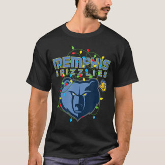 NBA Memphis Grizzlies Weihnachtsbeleuchtung Feiert T-Shirt