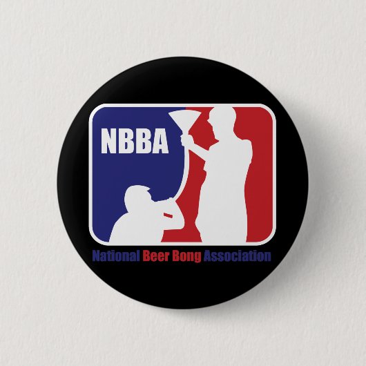 NBBA, Nationatl Bier Bong Vereinigung Button (Vorderseite)
