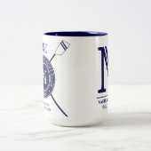NBC-Tasse mit Wappen und n-Logo Zweifarbige Tasse (Mittel)
