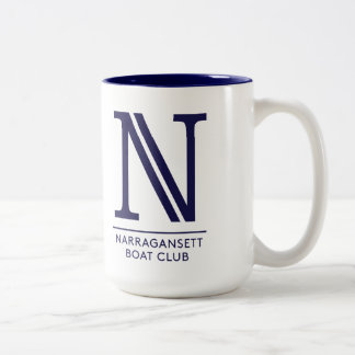 NBC-Tasse mit Wappen und n-Logo Zweifarbige Tasse