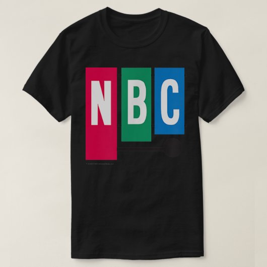 NBC Vintag 1954 Peacock Komfortabel T-Shirt (Design vorne)