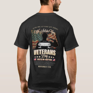 NBCA Petaluma Veteranen Parade Veteranen in Vettes T-Shirt