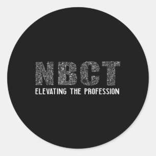NBCT National Board Certified Teacher Celebration Runder Aufkleber