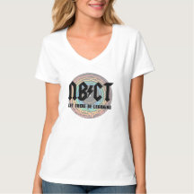NBCT Vinyl Record Vneck Personalisierter T - Shirt