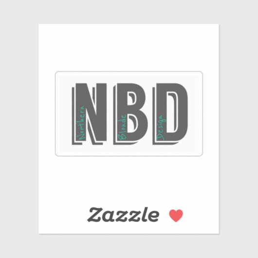 NBD-Logo-Aufkleber Aufkleber (Blatt)