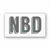 NBD-Logo-Aufkleber Aufkleber (Vorderseite)